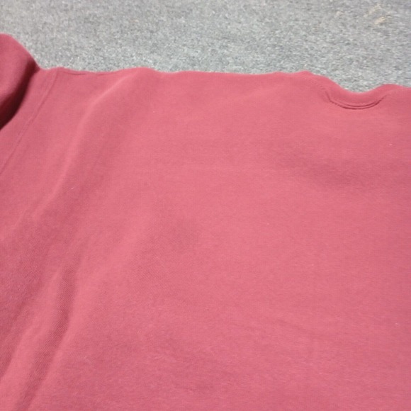 VINTAGE Voyager School Sweater Maroon 2XL XXL Santee Heavyweight USA Made - Picture 8 of 8